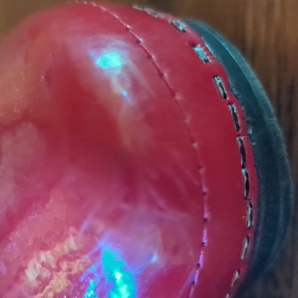 Super Red Patent Stapled Professional Clog. Sz 38. - Picture 4 of 14